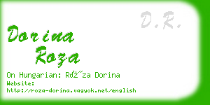 dorina roza business card